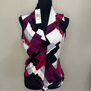 Calvin Klein Tank Top Geometric Design Small NWT